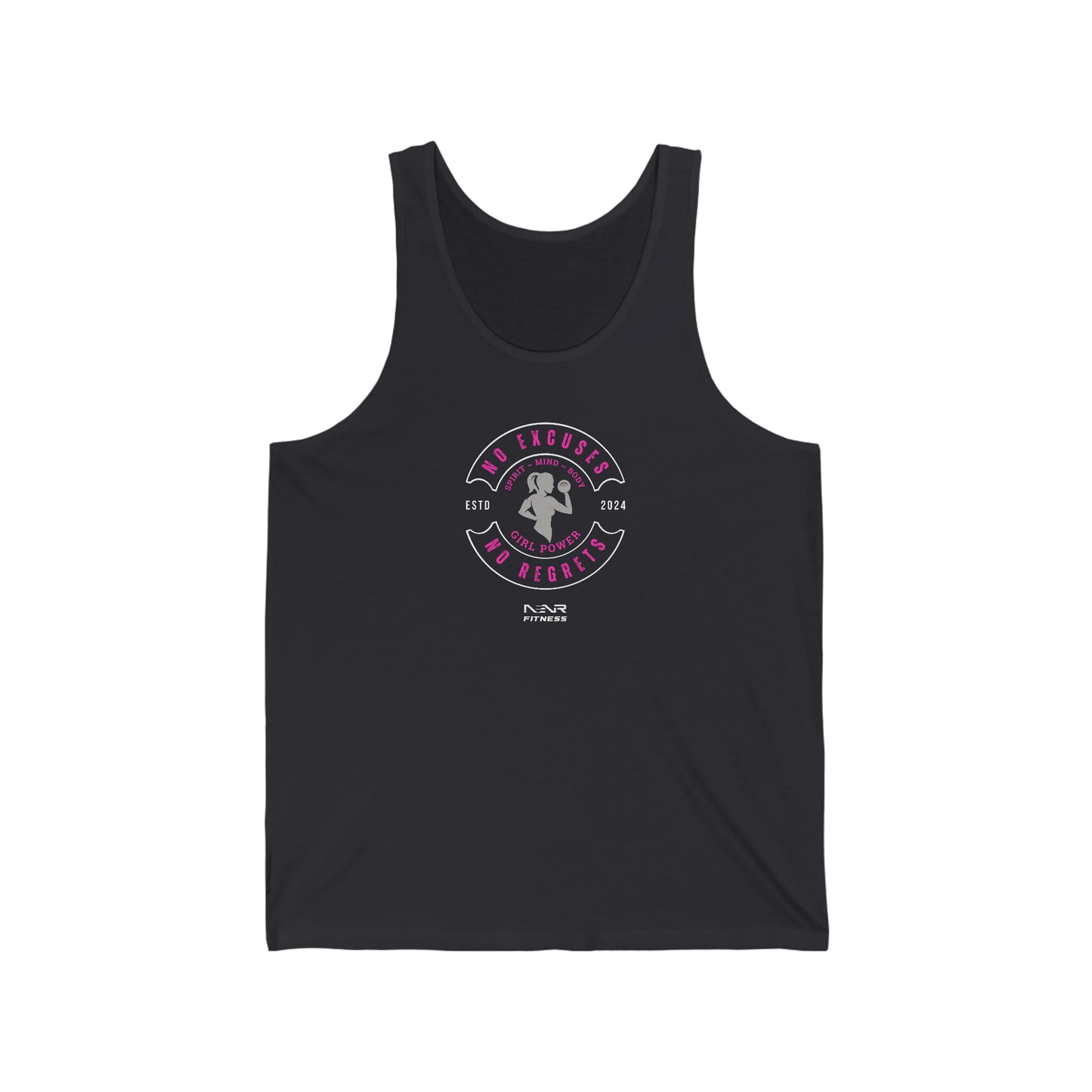 NO EXCUSES NO REGRETS ~ NENR Spirit, Mind, & Body Tank top