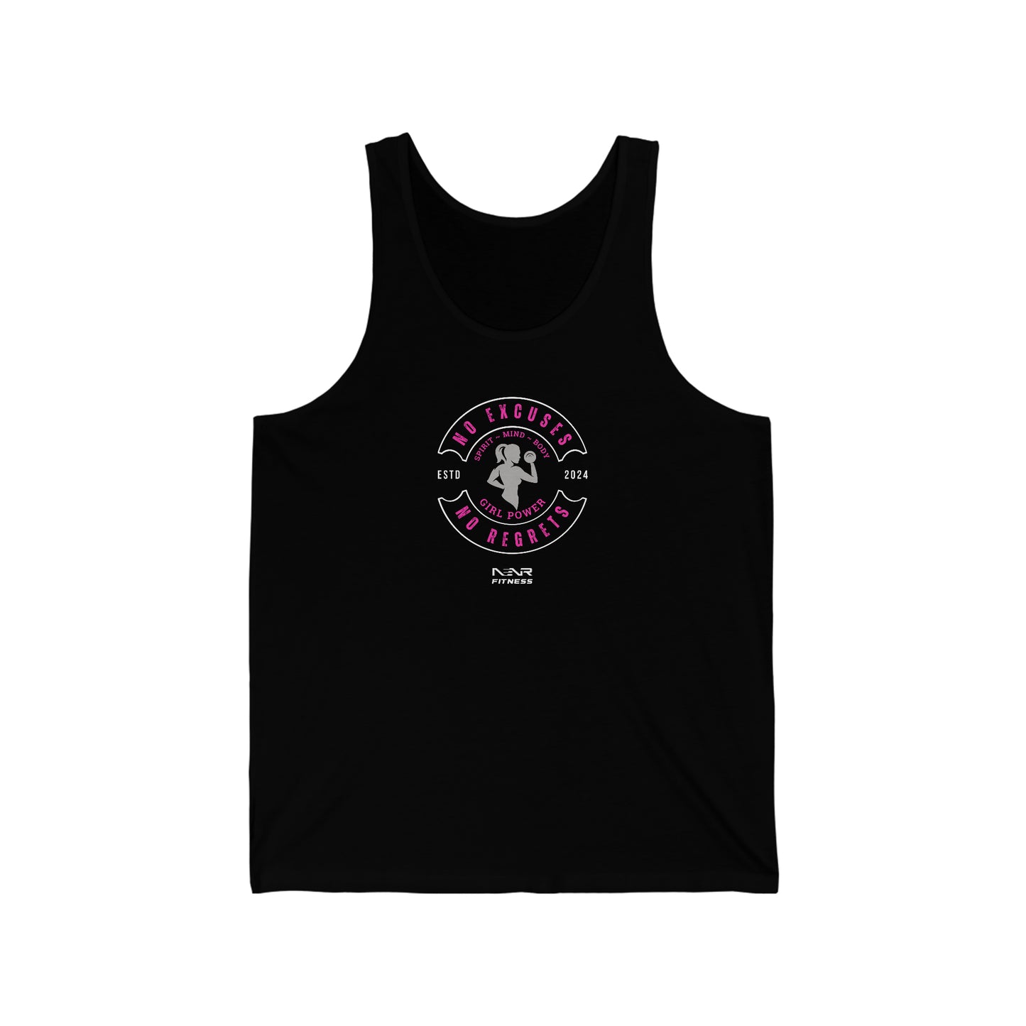 NO EXCUSES NO REGRETS ~ NENR Spirit, Mind, & Body Tank top