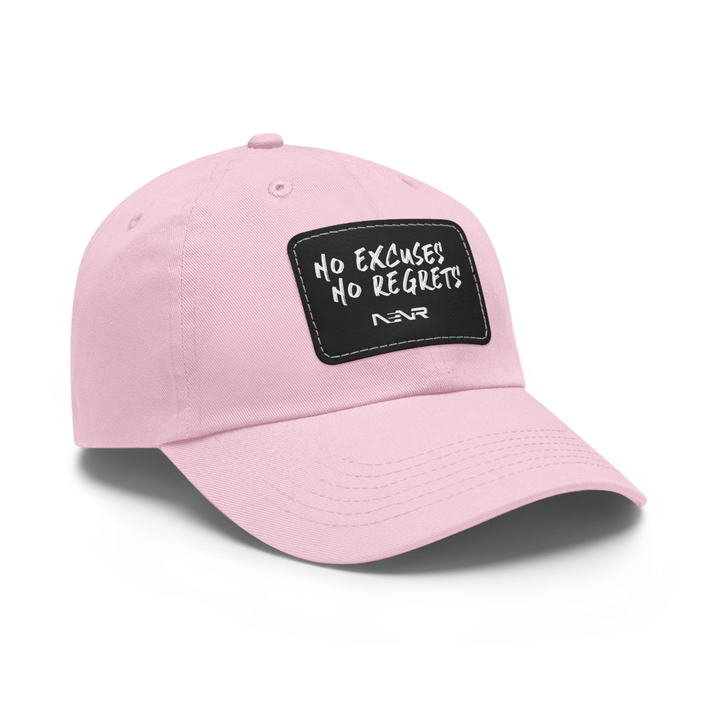 NO EXCUSES NO REGRETS CLASSIC ~ Leather Patch Hat