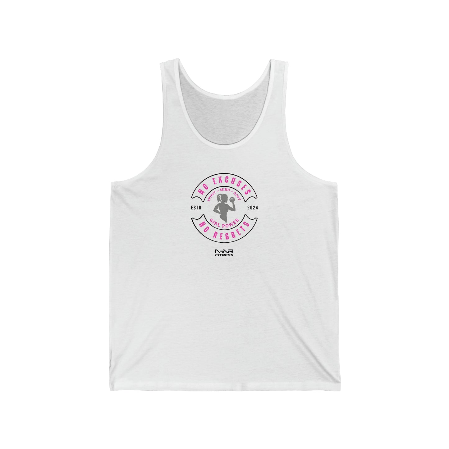 NO EXCUSES NO REGRETS ~ NENR Spirit, Mind, & Body Tank top