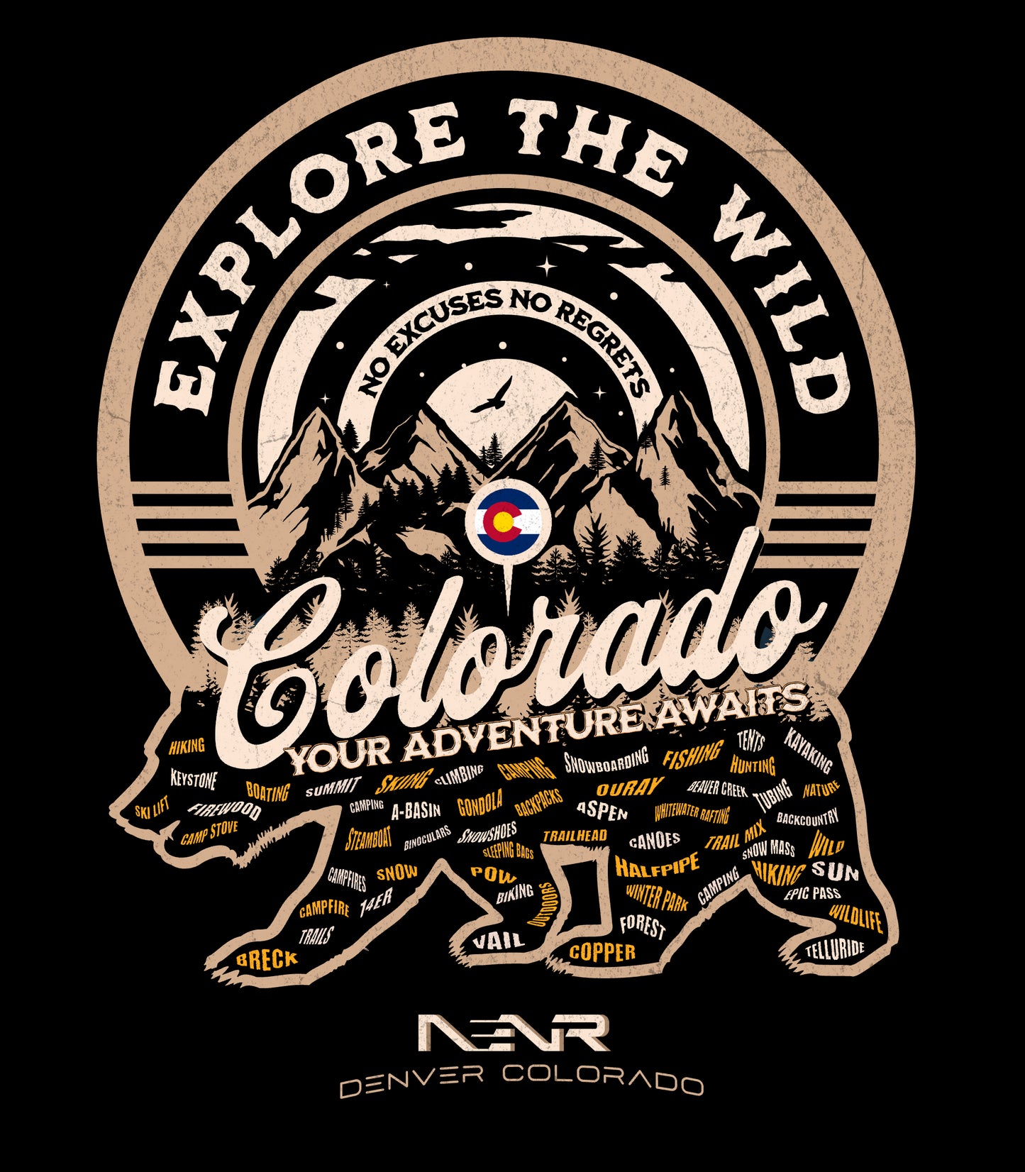 NENR ~ EXPLORE THE WILD ~ Front/Back Design
