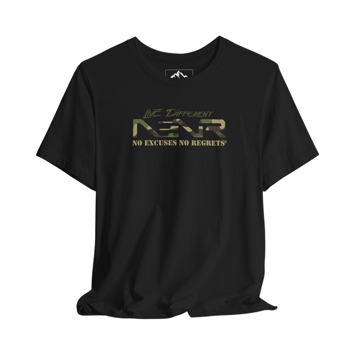 NO EXCUSES NO REGRETS ~ CAMO TEE ~ 2 Variations