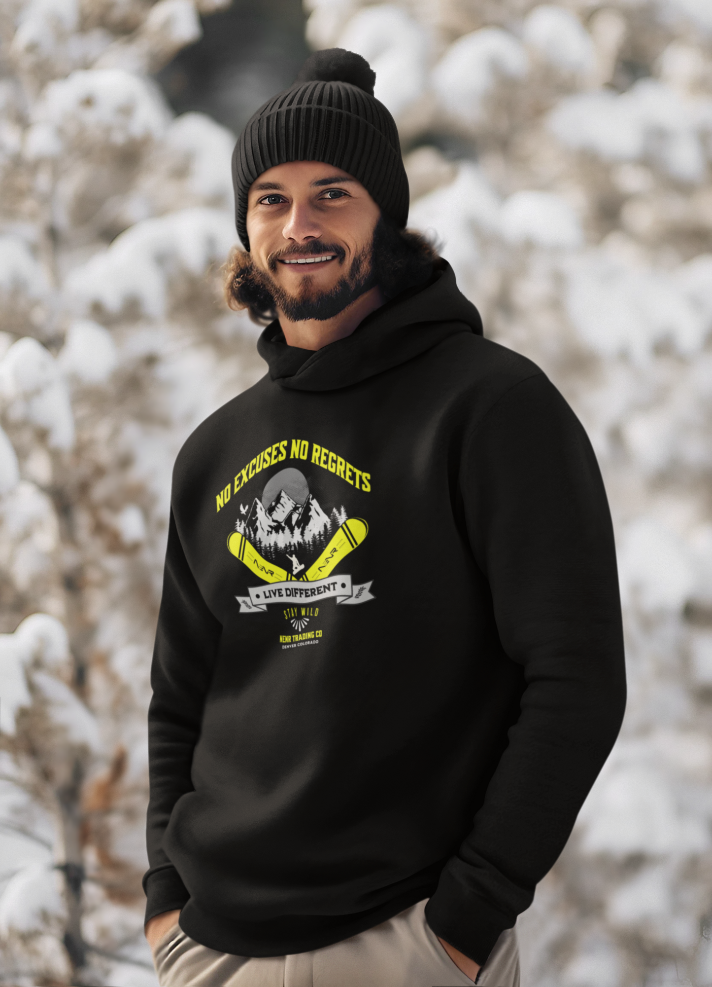 NO EXCUSES NO REGRETS ~ NENR ~ HIGHER ELEVATION HOODIE
