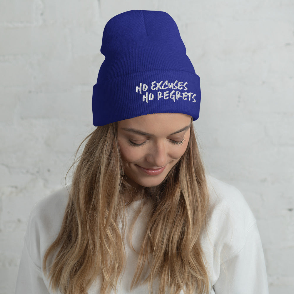 The Ultimate Beanie ~ Cuffed & Embroidered