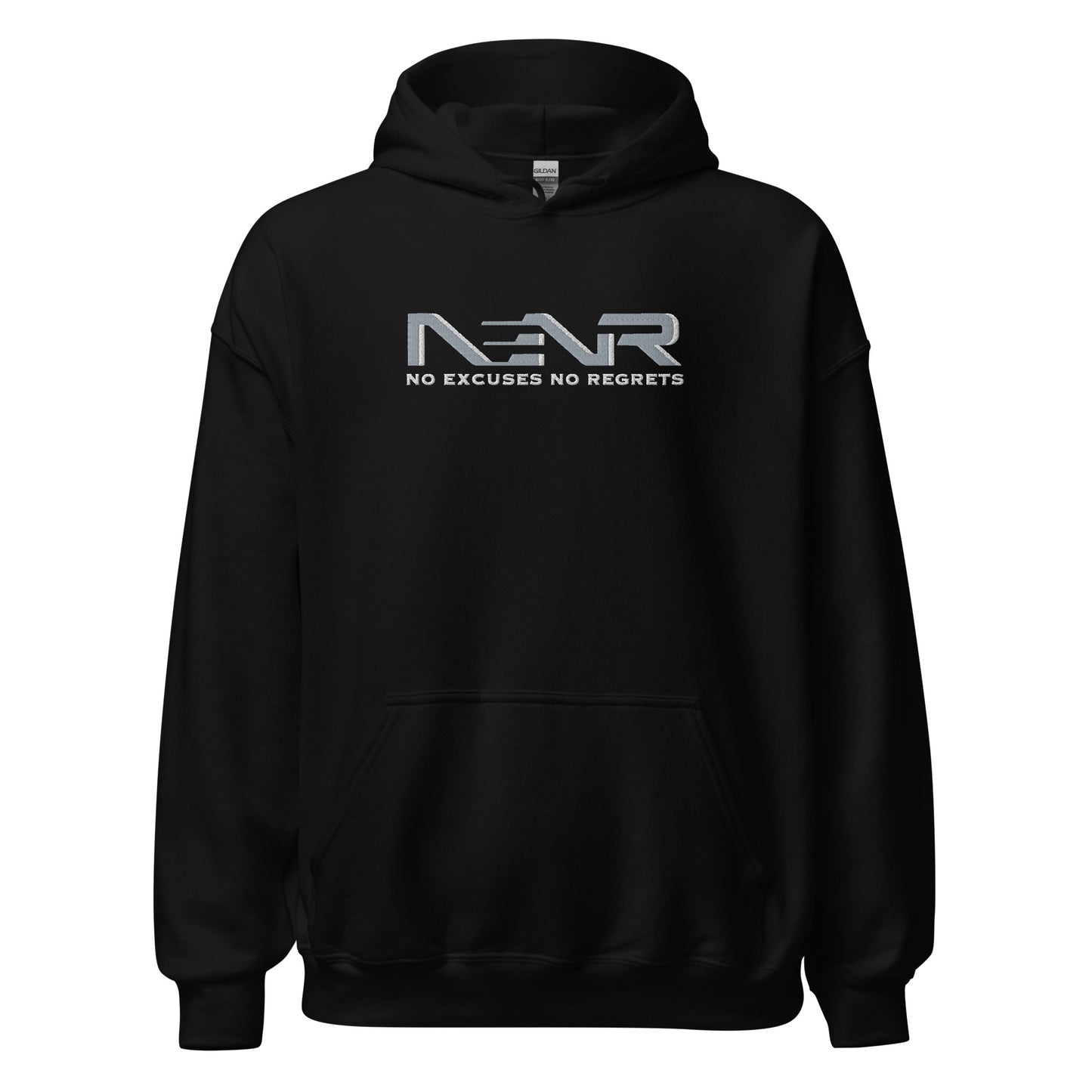 NO EXCUSES NO REGRETS ~ EMBROIDERED HOODIE
