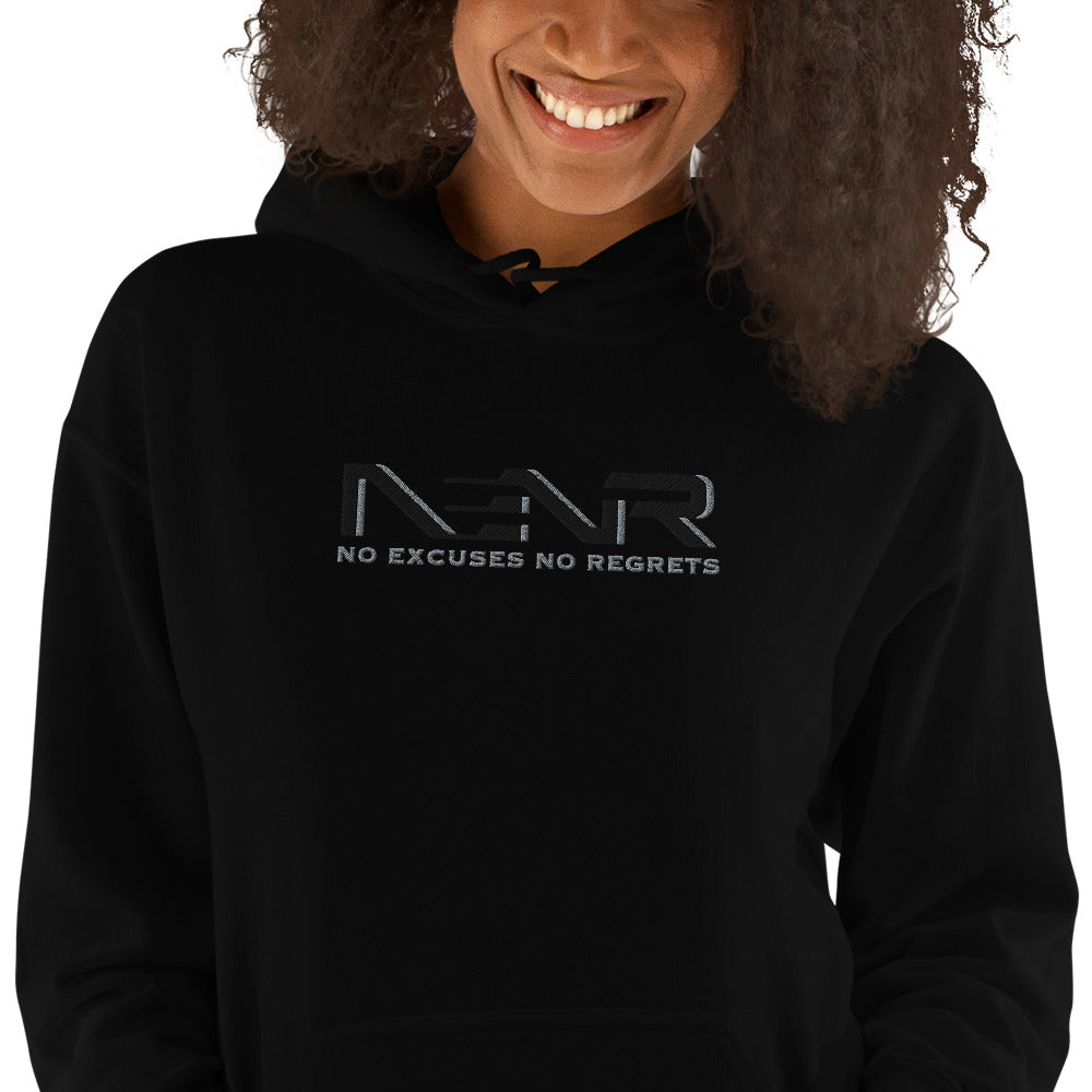 NO EXCUSES NO REGRETS ~ EMBROIDERED HOODIE