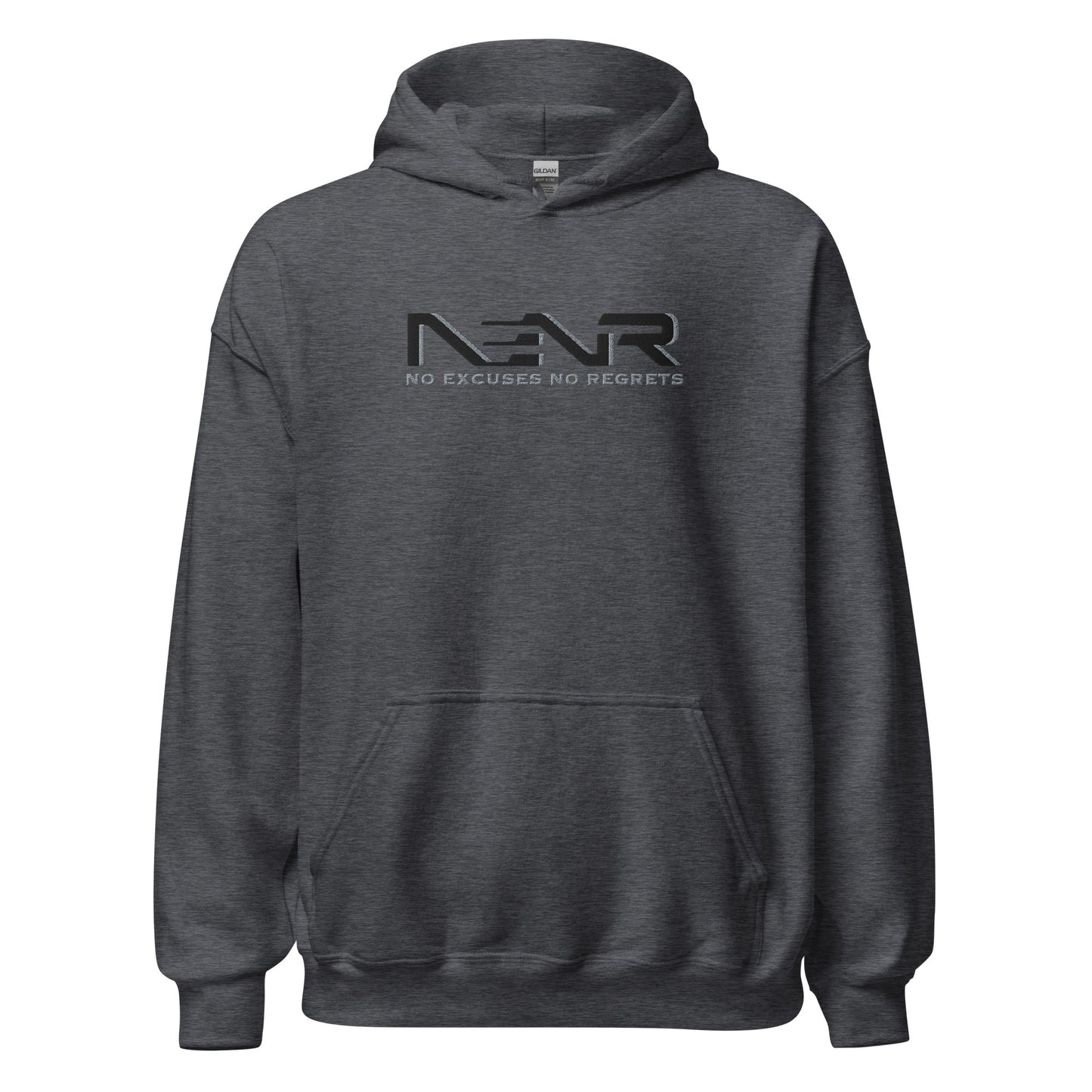 NO EXCUSES NO REGRETS ~ EMBROIDERED HOODIE
