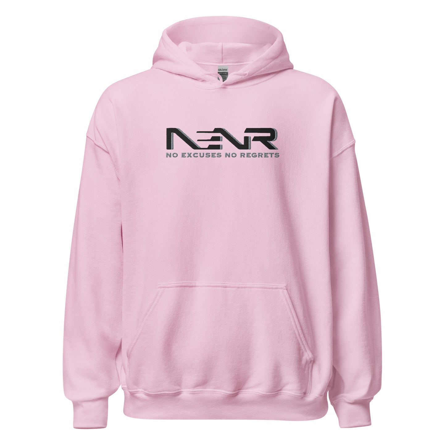 NO EXCUSES NO REGRETS ~ EMBROIDERED HOODIE
