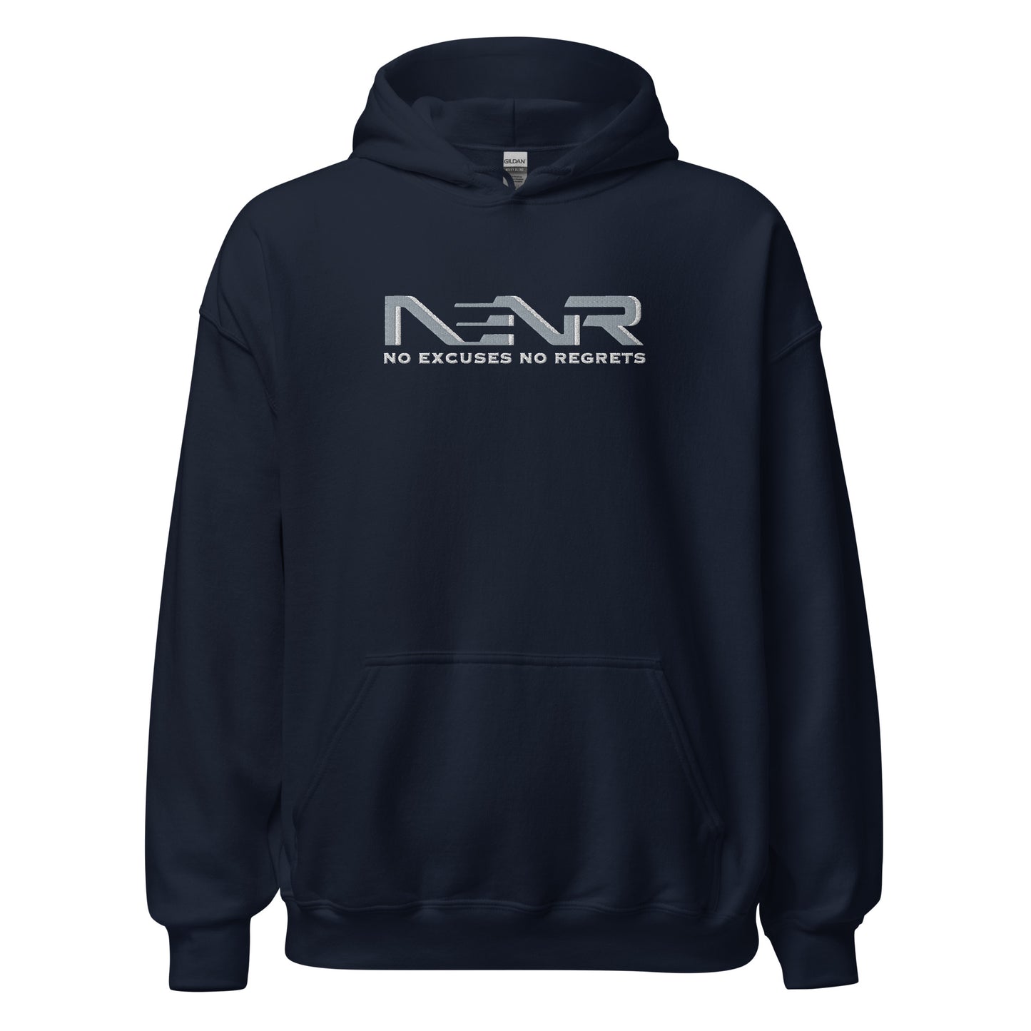 NO EXCUSES NO REGRETS ~ EMBROIDERED HOODIE