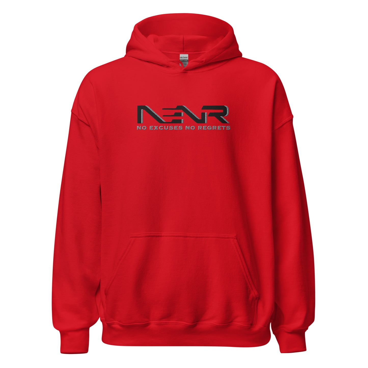 NO EXCUSES NO REGRETS ~ EMBROIDERED HOODIE