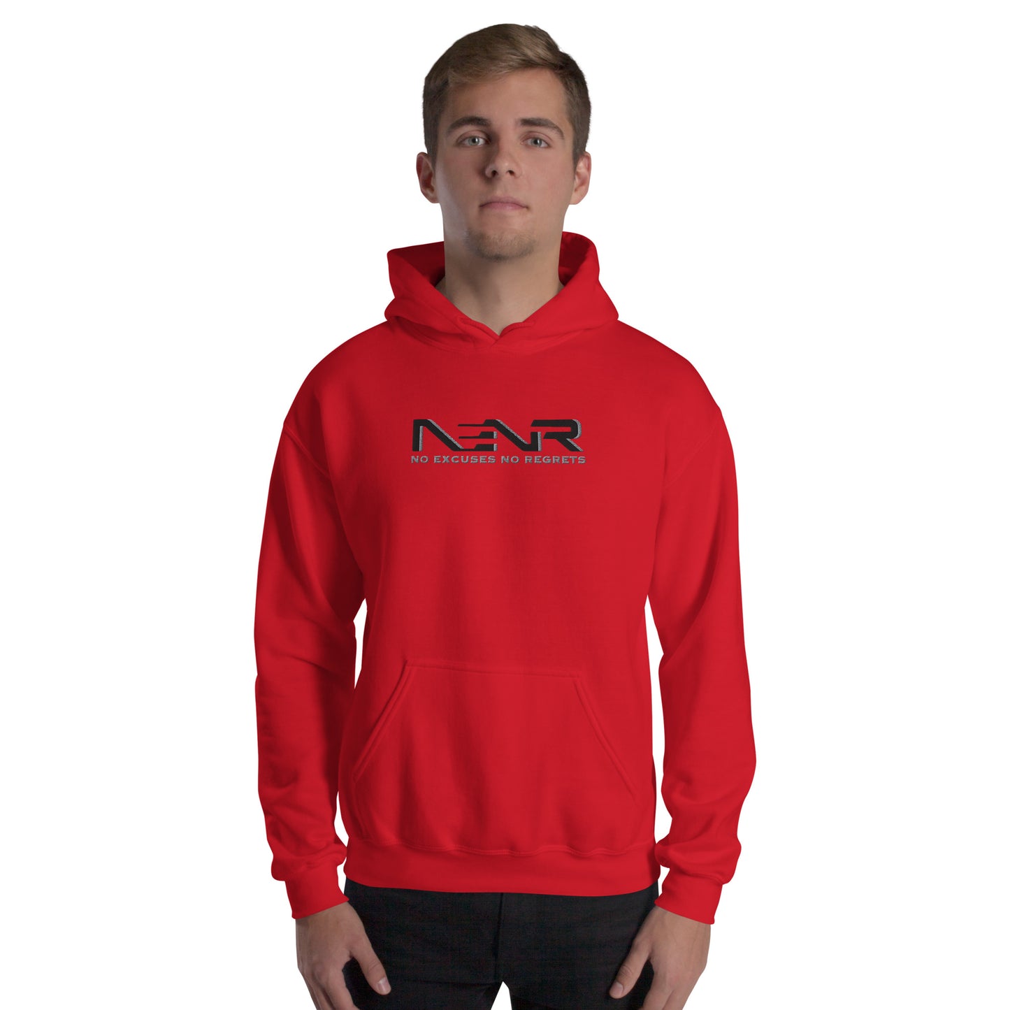 NO EXCUSES NO REGRETS ~ EMBROIDERED HOODIE