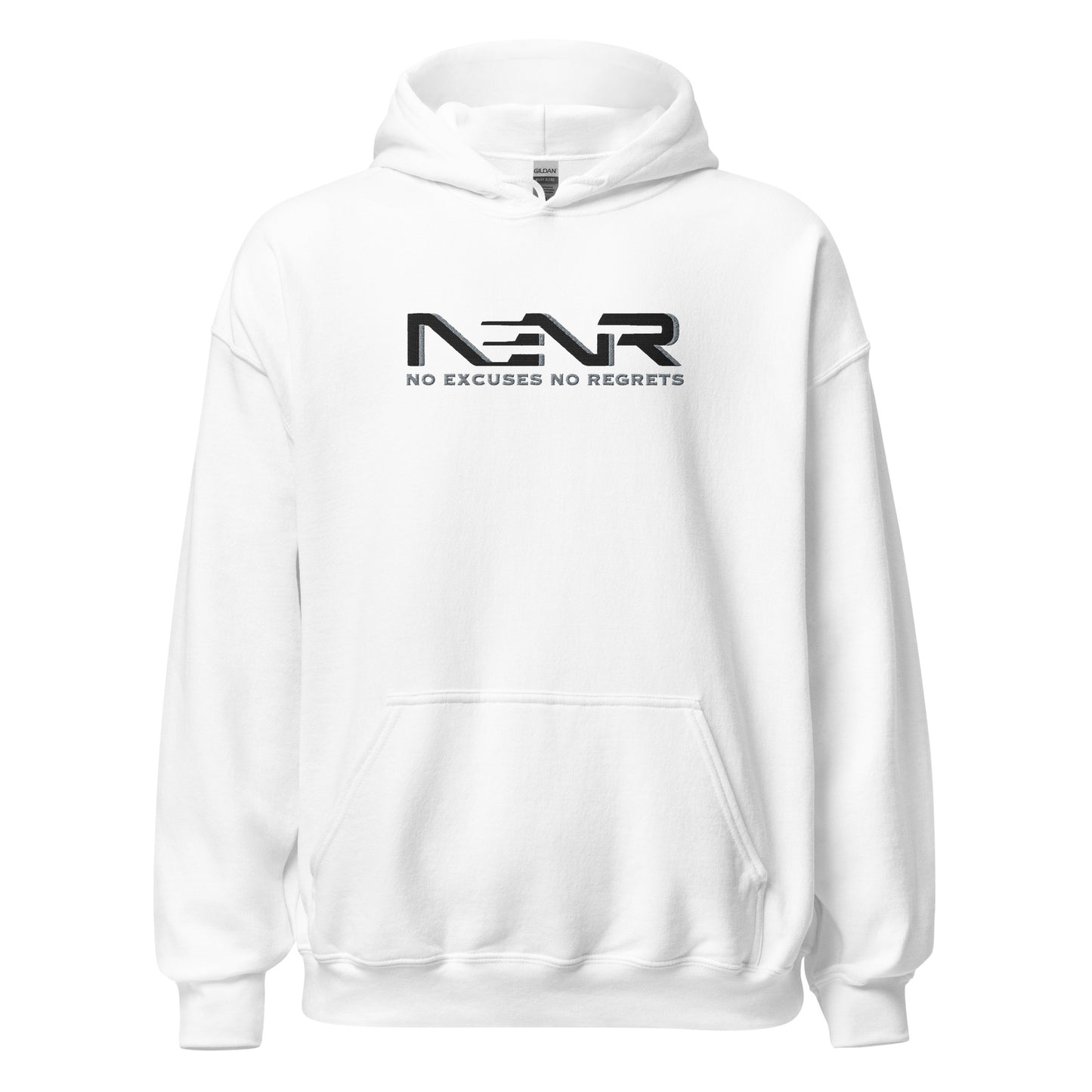 NO EXCUSES NO REGRETS ~ EMBROIDERED HOODIE