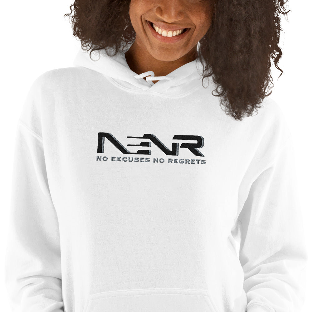 NO EXCUSES NO REGRETS ~ EMBROIDERED HOODIE