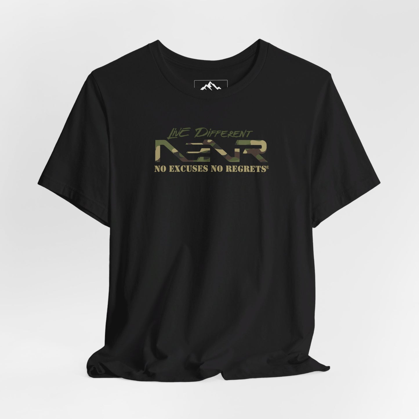 NO EXCUSES NO REGRETS ~ CAMO TEE ~ 2 Variations