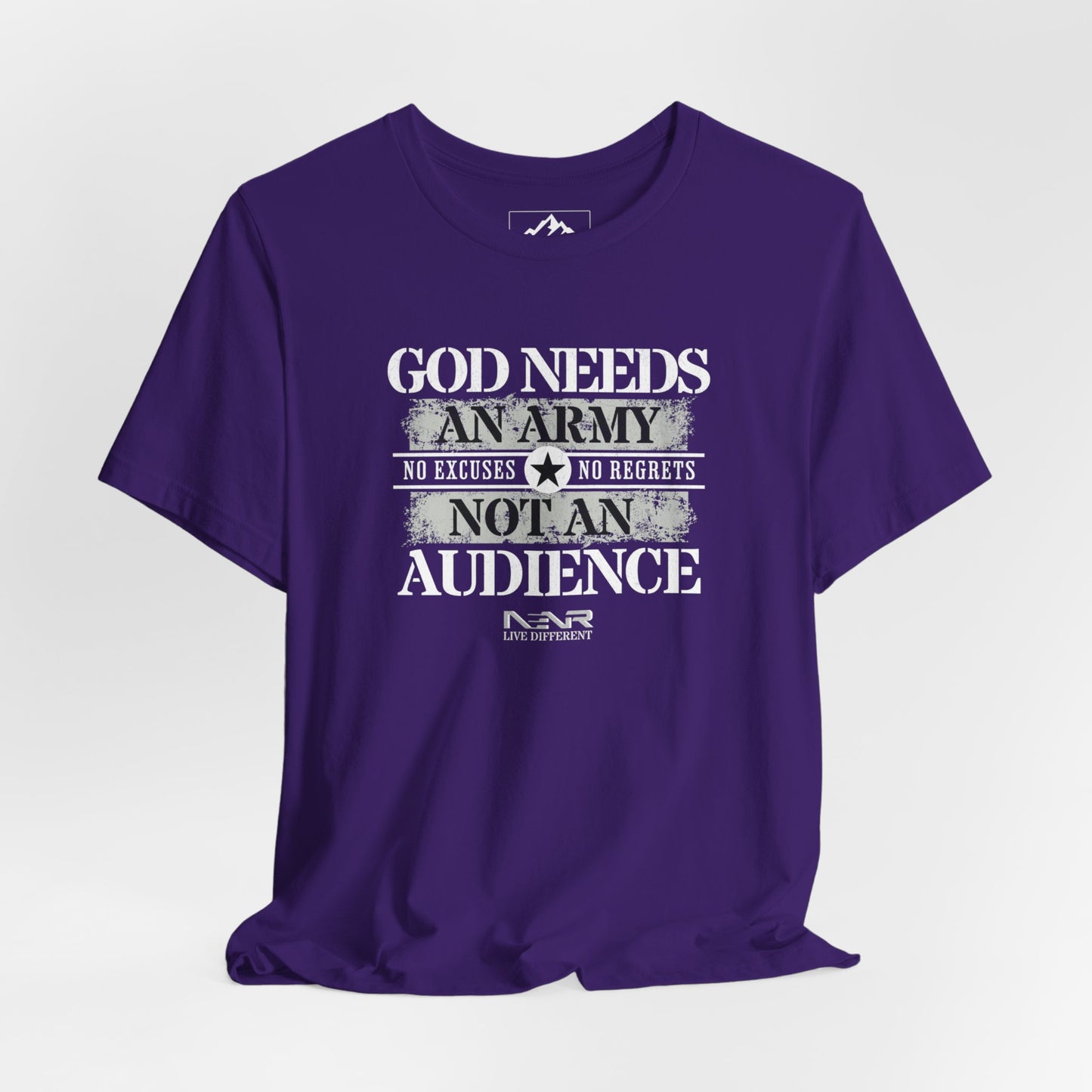 NENR ~ ARMY NOT AN AUDIENCE ~ Utra Soft Unisex Tee