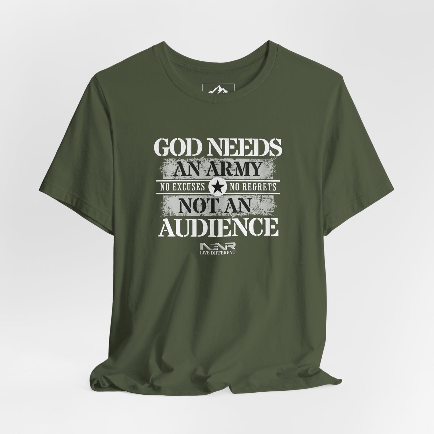 NENR ~ ARMY NOT AN AUDIENCE ~ Utra Soft Unisex Tee