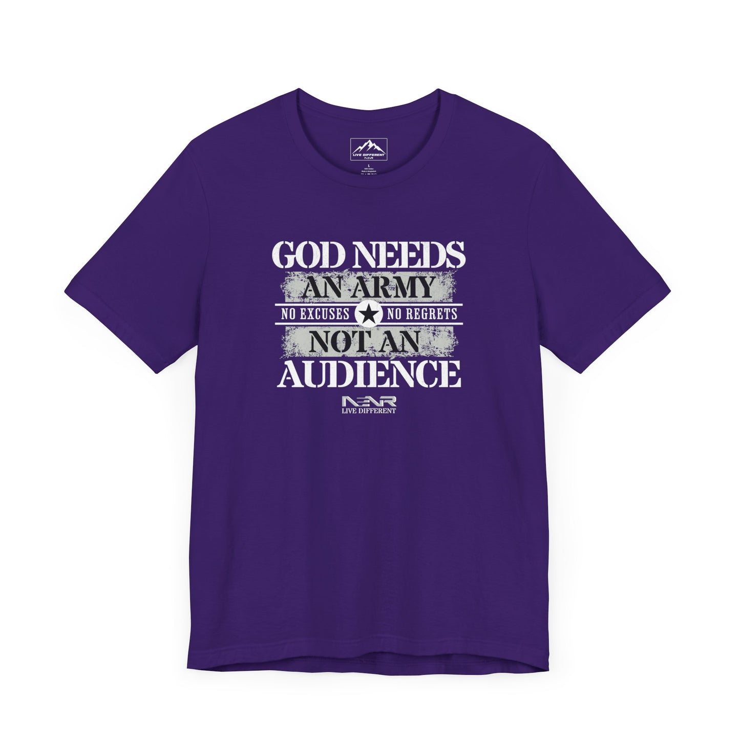 NENR ~ ARMY NOT AN AUDIENCE ~ Utra Soft Unisex Tee