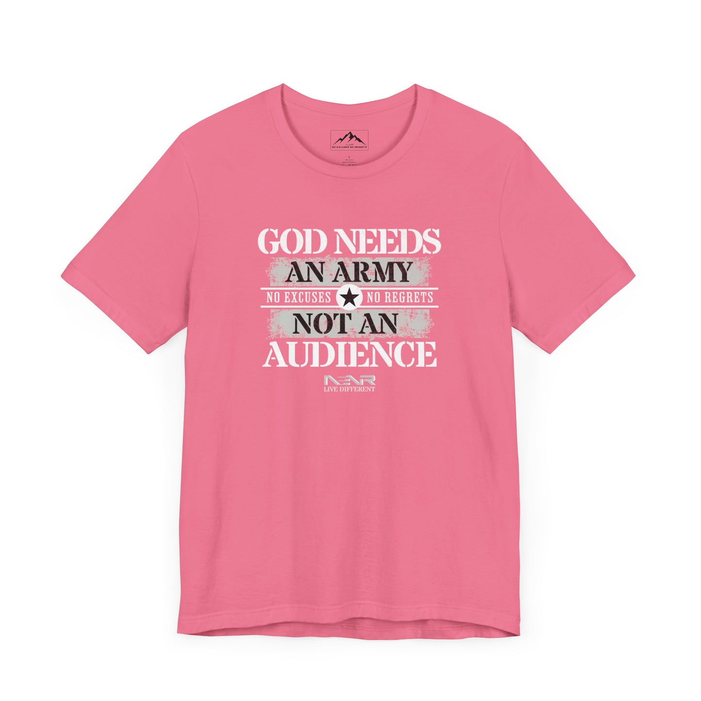 NENR ~ ARMY NOT AN AUDIENCE ~ Utra Soft Unisex Tee