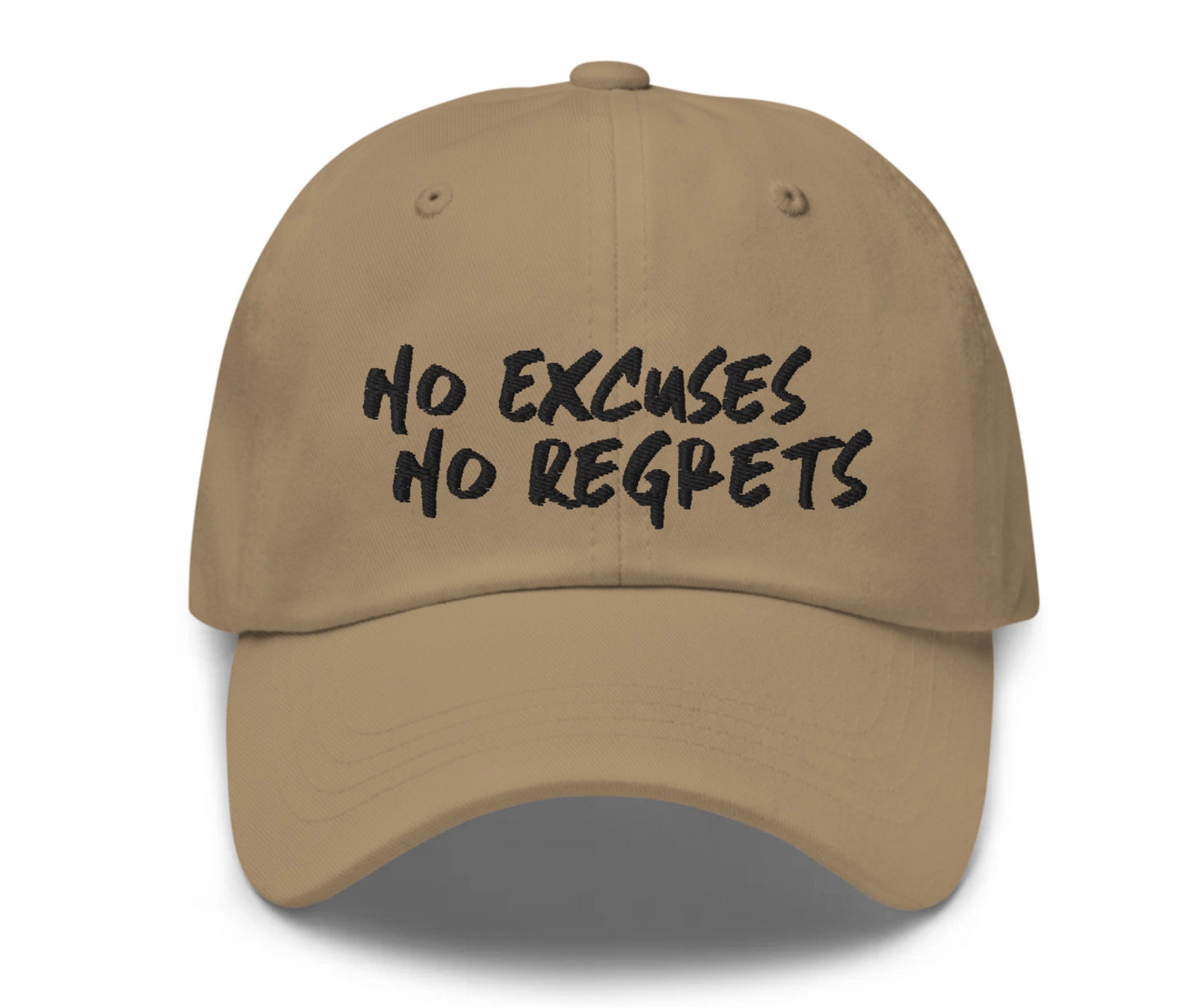 NO EXCUSES NO REGRETS - Embroidered Cap