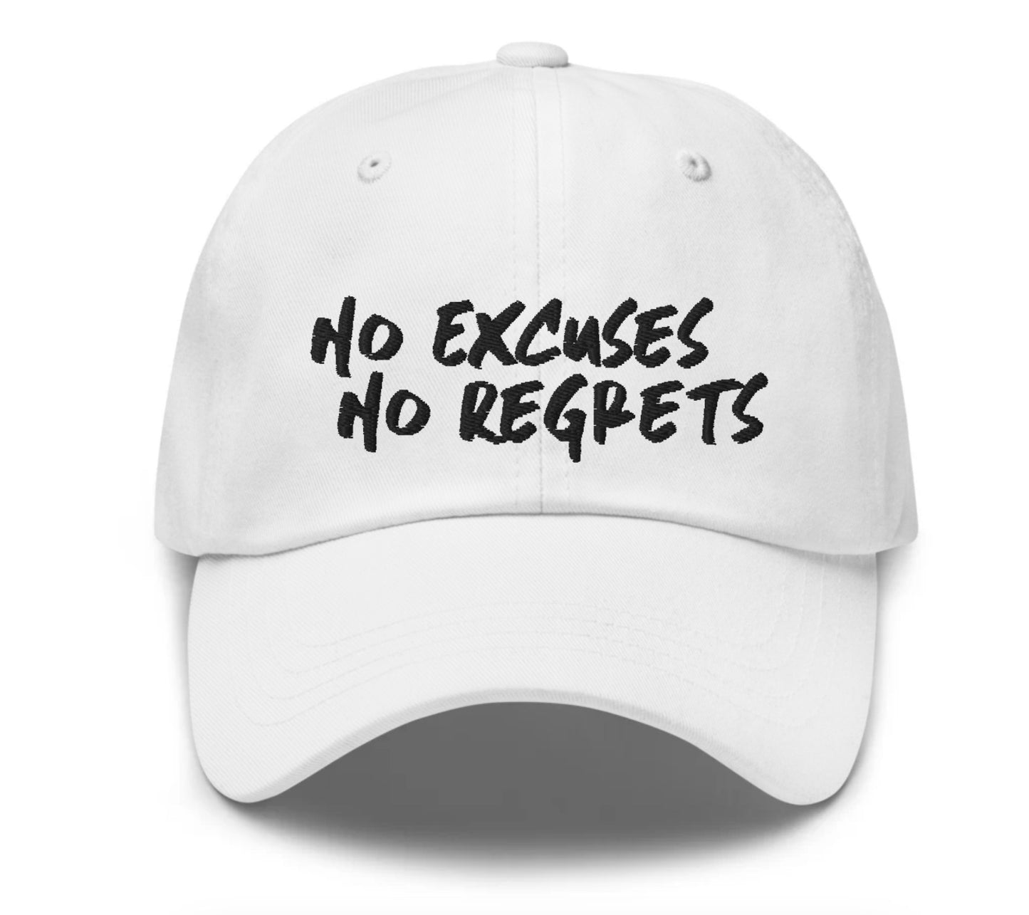 NO EXCUSES NO REGRETS - Embroidered Cap