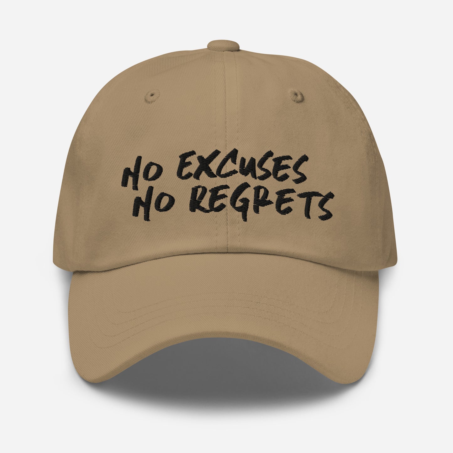 NO EXCUSES NO REGRETS - Embroidered Cap