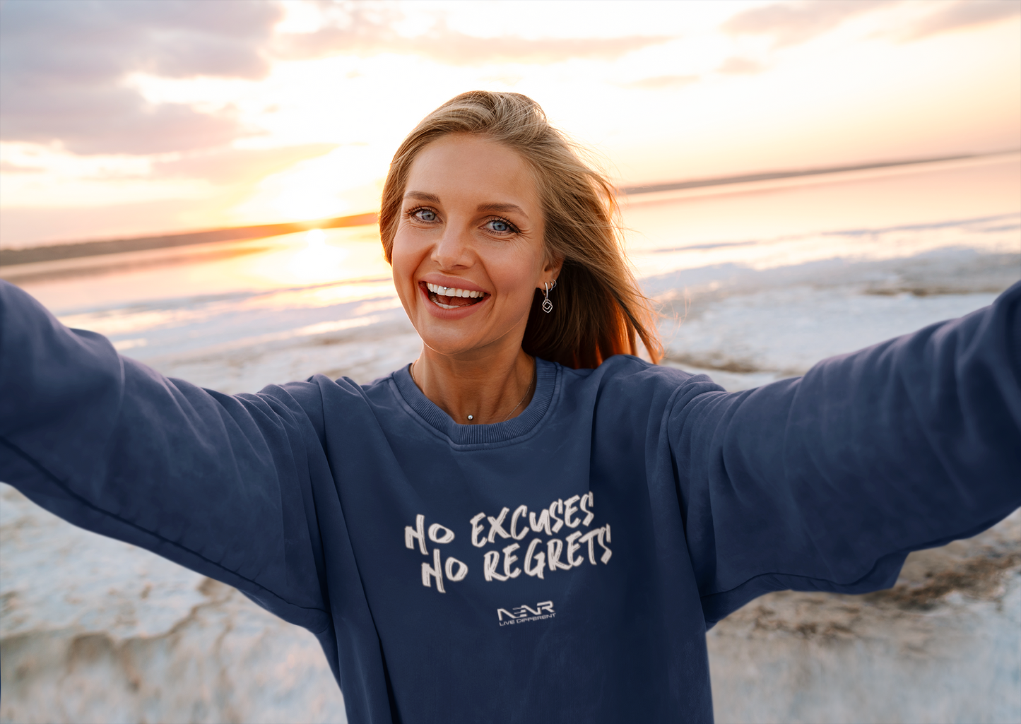 NO EXCUSES NO REGRETS SIGNATURE ~ Unisex Sweatshirt